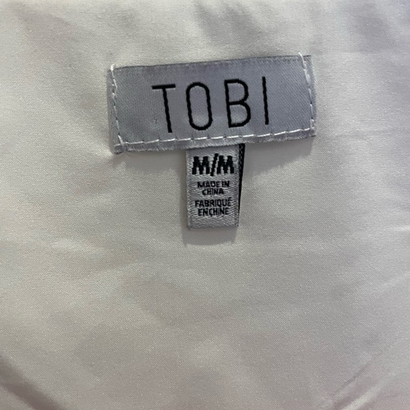 TIE FRONT TOBI BLOUSE - Picture 2 of 5